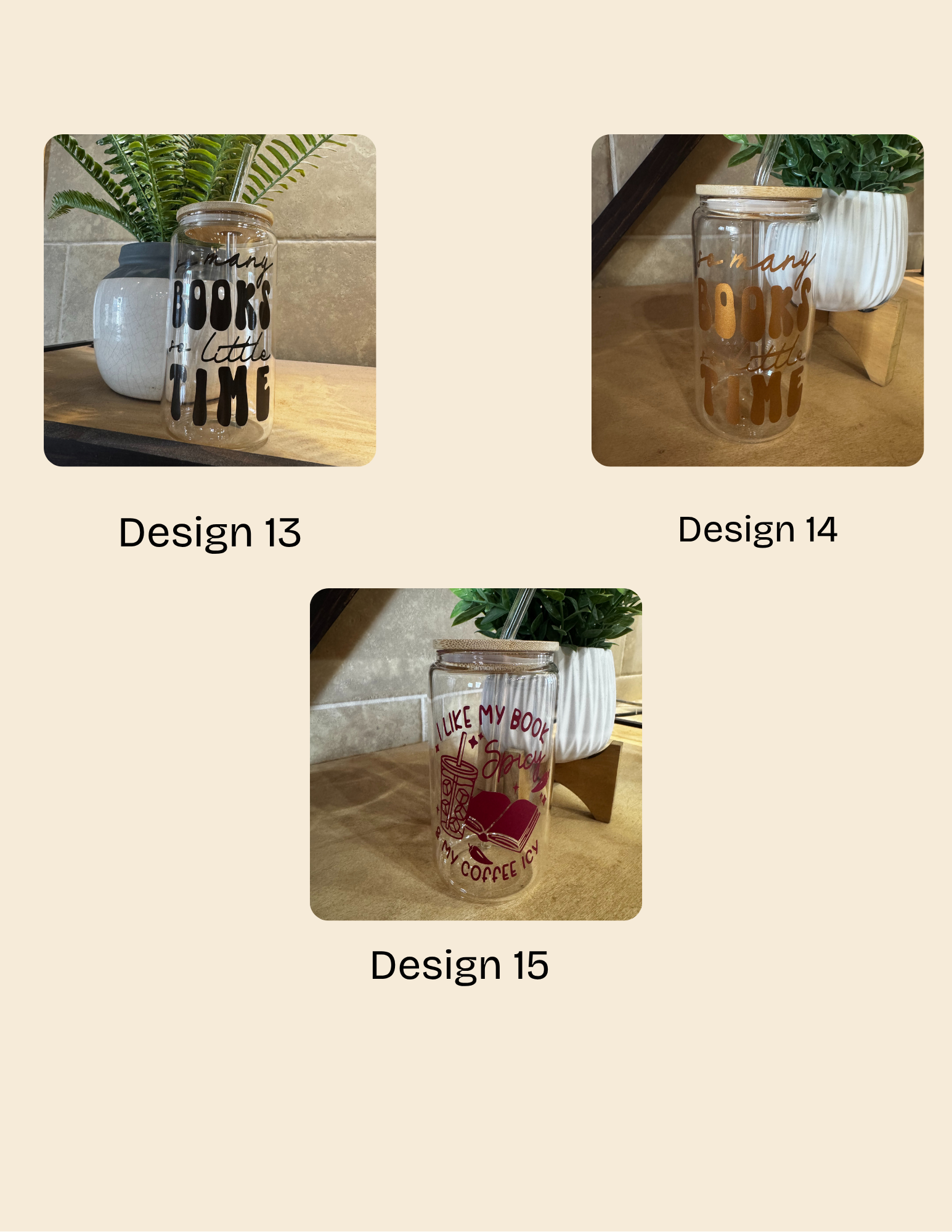 Bookish Inspired Glass- Gift for book lovers