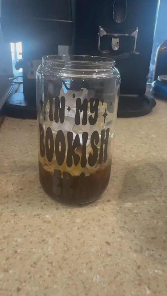 Bookish Inspired Glass- Gift for book lovers